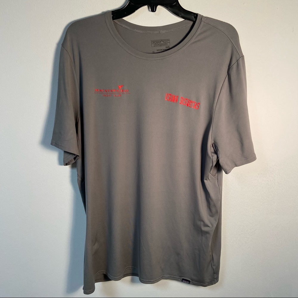 Patagonia Men’s T-Shirt Short Sleeve Gray XL - Picture 3 of 10